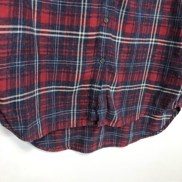 Madewell Flannel Oversized Boyshirt Button Up in Bainbridge Plaid, size XXS - Picture 5 of 12